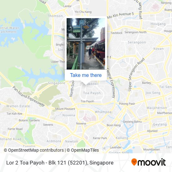 Lor 2 Toa Payoh - Blk 121 (52201) map
