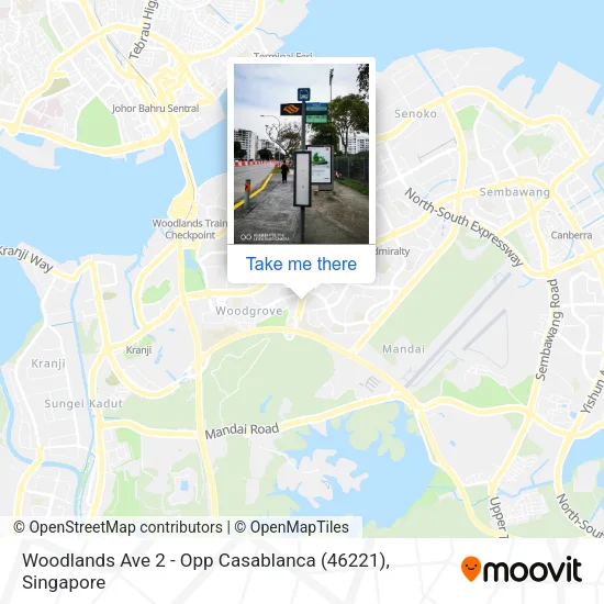 Woodlands Ave 2 - Opp Casablanca (46221)地图