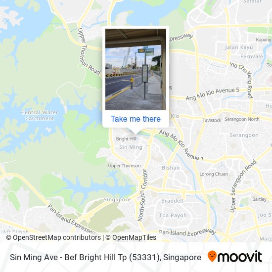 Sin Ming Ave - Bef Bright Hill Tp (53331) map