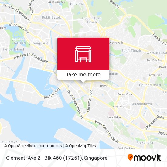 Clementi Ave 2 - Blk 460 (17251) map