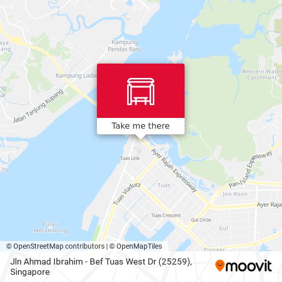 Jln Ahmad Ibrahim - Bef Tuas West Dr (25259) map