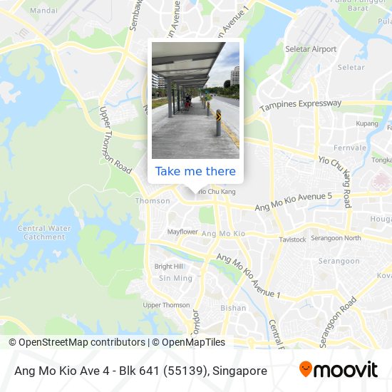 Ang Mo Kio Ave 4 - Blk 641 (55139)地图