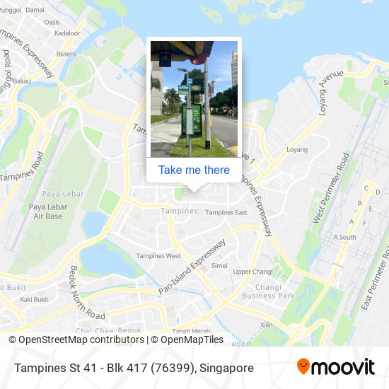 Tampines St 41 - Blk 417 (76399) map