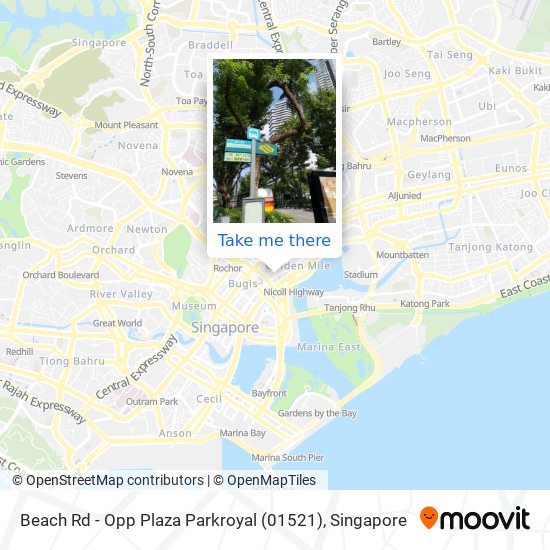 Beach Rd - Opp Plaza Parkroyal (01521) map