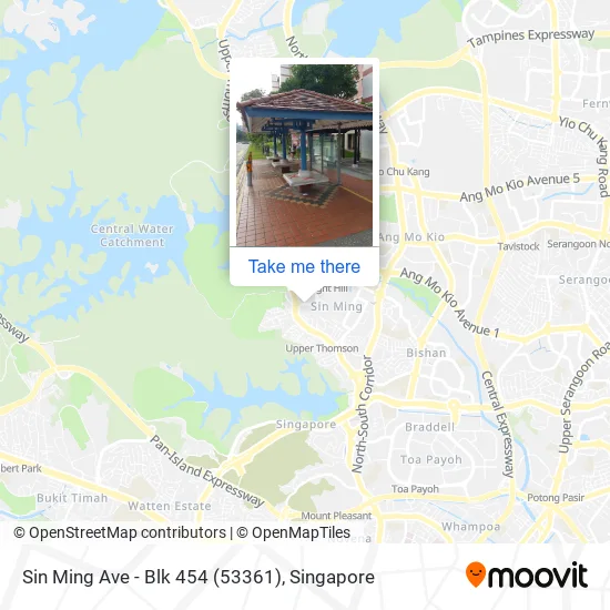 Sin Ming Ave - Blk 454 (53361) map