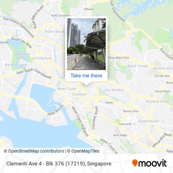 Clementi Ave 4 - Blk 376 (17219) map