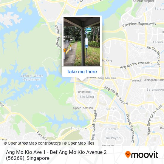 Ang Mo Kio Ave 1 - Bef Ang Mo Kio Avenue 2 (56269) map