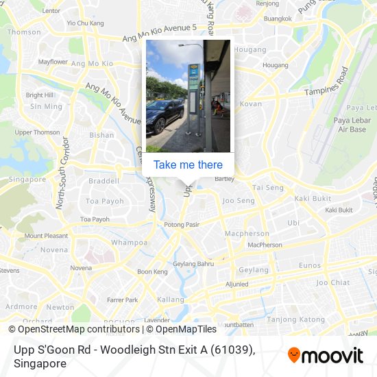 Upp S'Goon Rd - Woodleigh Stn Exit A (61039)地图