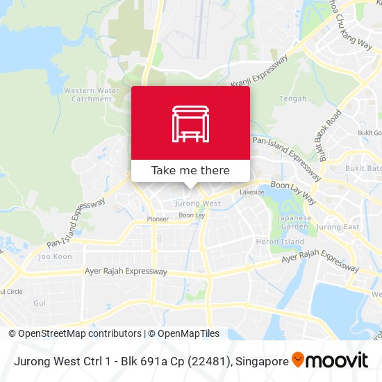 Jurong West Ctrl 1 - Blk 691a Cp (22481) map