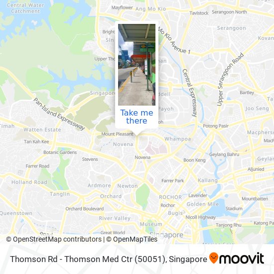Thomson Rd - Thomson Med Ctr (50051) map