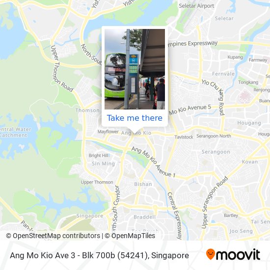 Ang Mo Kio Ave 3 - Blk 700b (54241) map