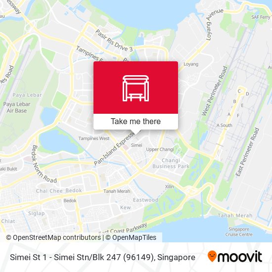 Simei St 1 - Simei Stn / Blk 247 (96149) map