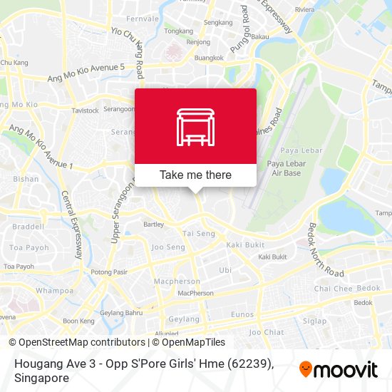 Hougang Ave 3 - Opp S'Pore Girls' Hme (62239) map