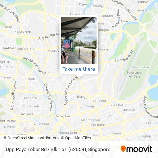 Upp Paya Lebar Rd - Blk 161 (62059)地图