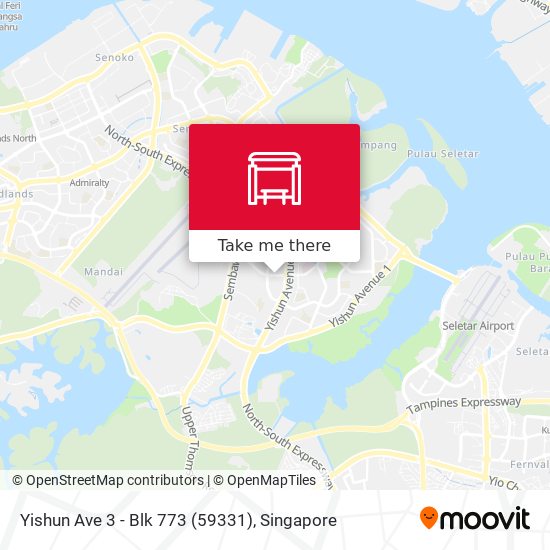 Yishun Ave 3 - Blk 773 (59331) map