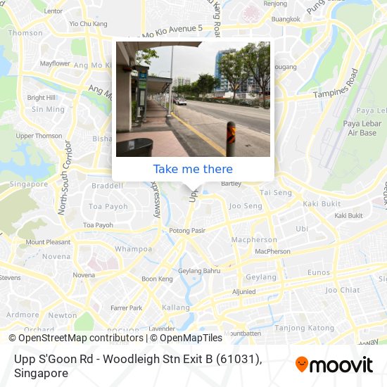 Upp S'Goon Rd - Woodleigh Stn Exit B (61031) map