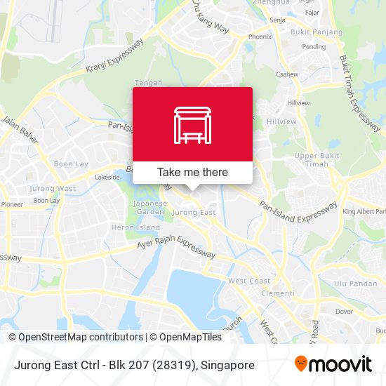 Jurong East Ctrl - Blk 207 (28319) map