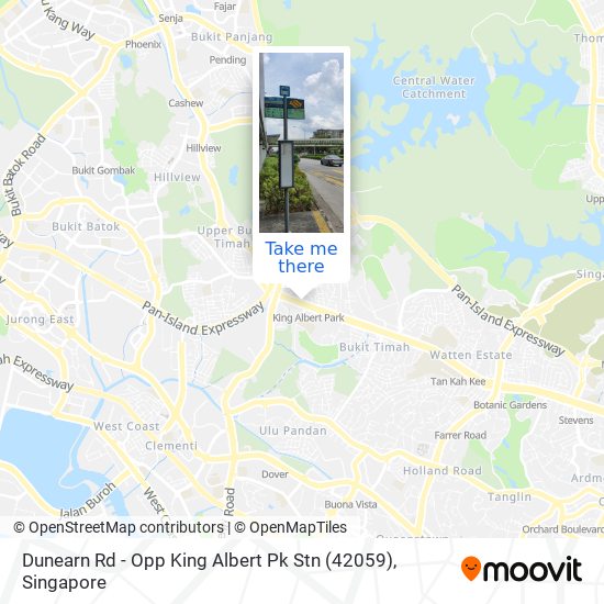 Dunearn Rd - Opp King Albert Pk Stn (42059)地图