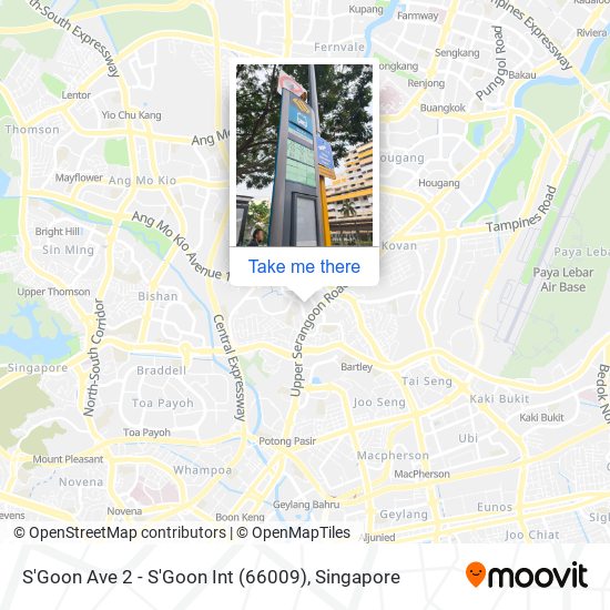S'Goon Ave 2 - S'Goon Int (66009) map