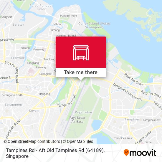 Tampines Rd - Aft Old Tampines Rd (64189) map