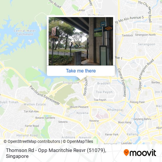 Thomson Rd - Opp Macritchie Resvr (51079) map