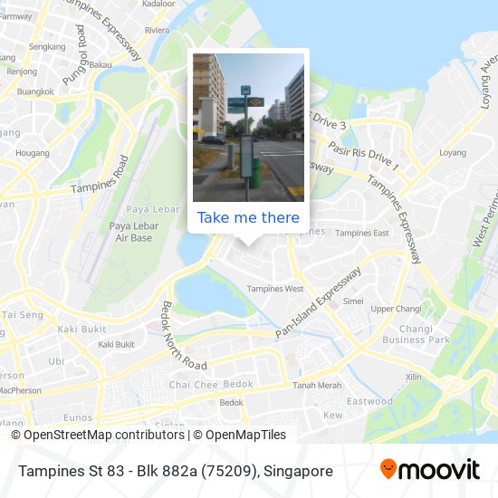 Tampines St 83 - Blk 882a (75209) map