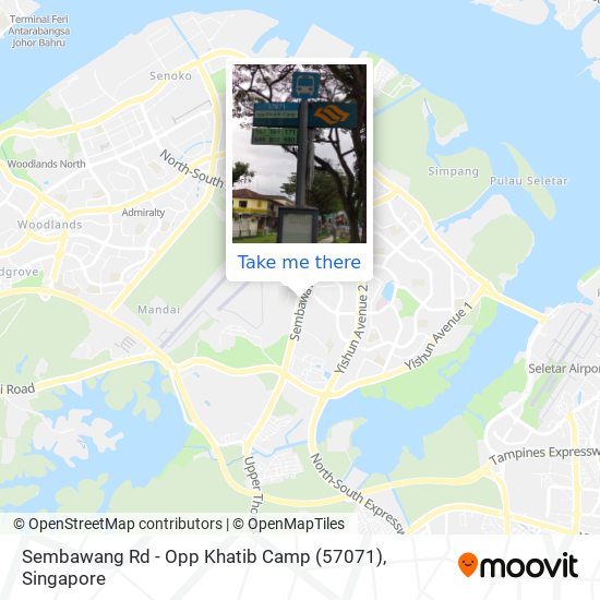 Sembawang Rd - Opp Khatib Camp (57071) map