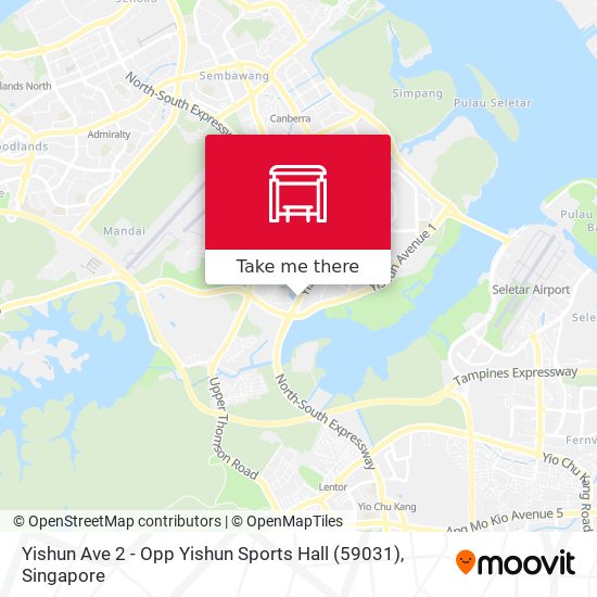 Yishun Ave 2 - Opp Yishun Sports Hall (59031) map