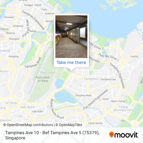 Tampines Ave 10 - Bef Tampines Ave 5 (75379) map