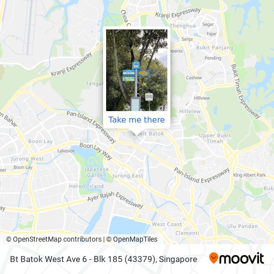 Bt Batok West Ave 6 - Blk 185 (43379) map
