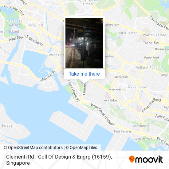 Clementi Rd - Coll Of Design & Engrg (16159) map