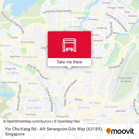 Yio Chu Kang Rd - Aft Serangoon Gdn Way (63189) map