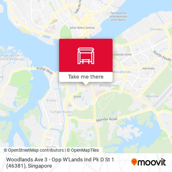 Woodlands Ave 3 - Opp W'Lands Ind Pk D St 1 (46381)地图