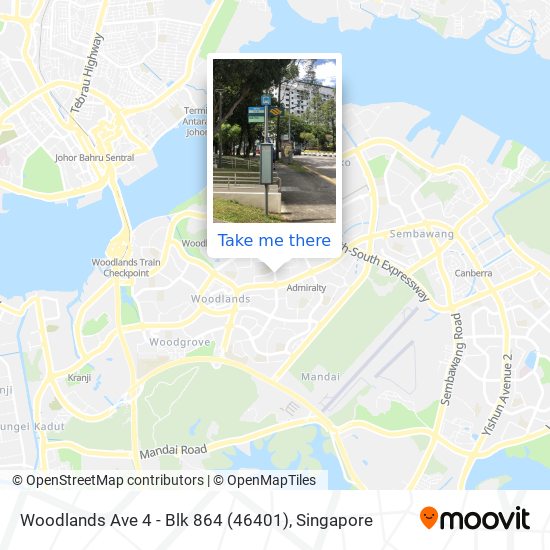 Woodlands Ave 4 - Blk 864 (46401) map