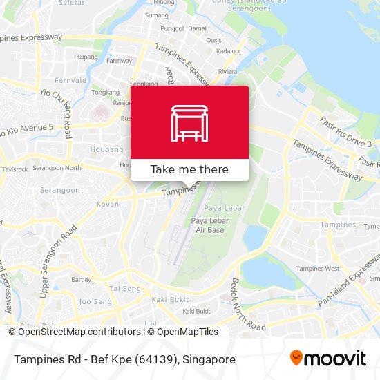 Tampines Rd - Bef Kpe (64139) map