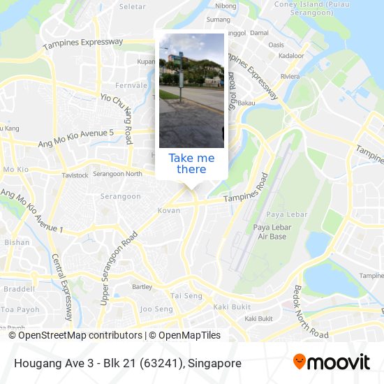 Hougang Ave 3 - Blk 21 (63241) map