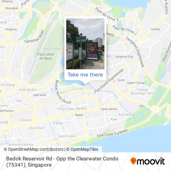 Bedok Reservoir Rd - Opp the Clearwater Condo (75341) map