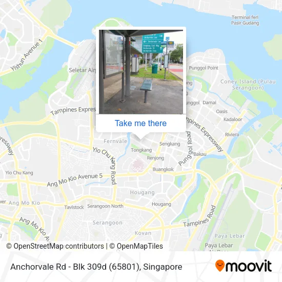 Anchorvale Rd - Blk 309d (65801)地图