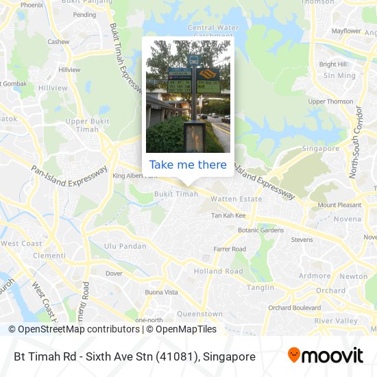 Bt Timah Rd - Sixth Ave Stn (41081) map