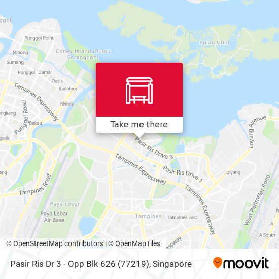 Pasir Ris Dr 3 - Opp Blk 626 (77219)地图