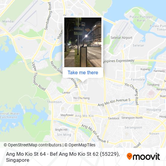 Ang Mo Kio St 64 - Bef Ang Mo Kio St 62 (55229) map