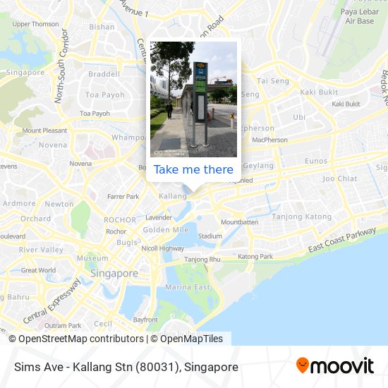 Sims Ave - Kallang Stn (80031) map