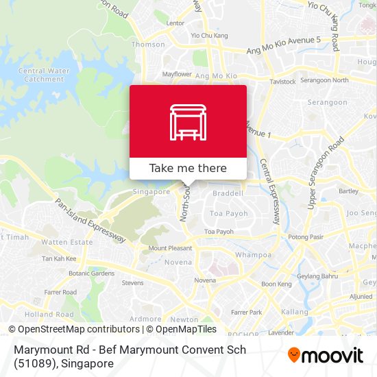 Marymount Rd - Bef Marymount Convent Sch (51089) map