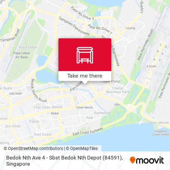 Bedok Nth Ave 4 - Sbst Bedok Nth Depot (84591) map