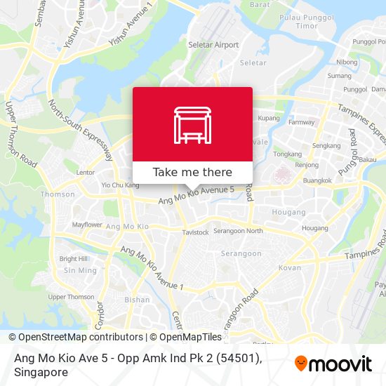 Ang Mo Kio Ave 5 - Opp Amk Ind Pk 2 (54501) map
