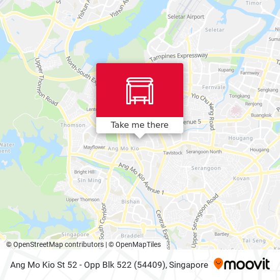 Ang Mo Kio St 52 - Opp Blk 522 (54409) map