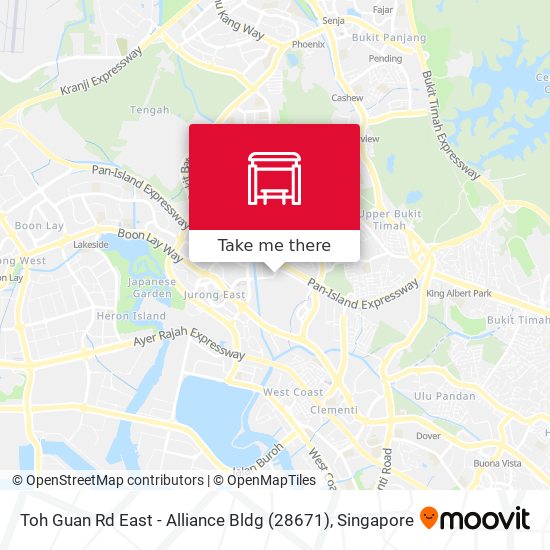 Toh Guan Rd East - Alliance Bldg (28671) map