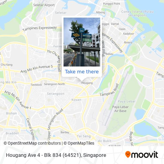 Hougang Ave 4 - Blk 834 (64521) map