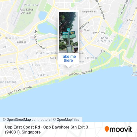 Upp East Coast Rd - Opp Bayshore Stn Exit 3 (94031) map