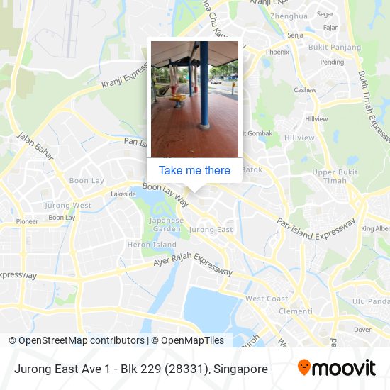 Jurong East Ave 1 - Blk 229 (28331) map